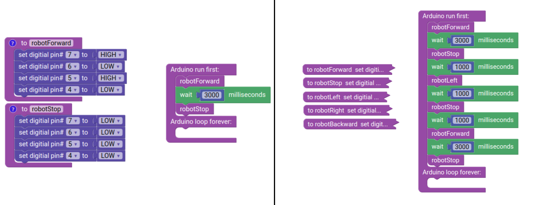 Functions in Ardublockly.