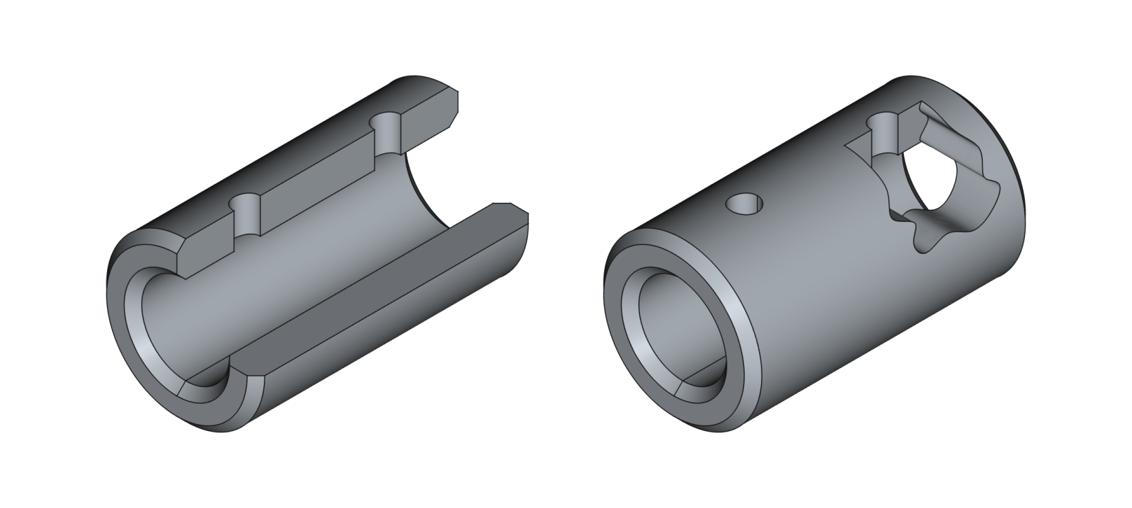 Priprava modela za prikaz z delnim prerezom v programu Freecad.