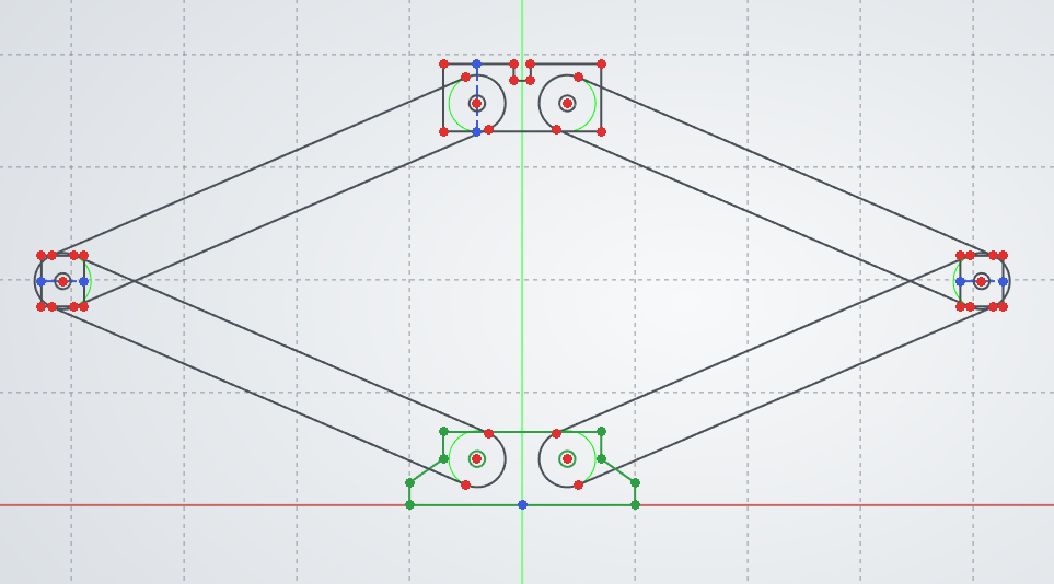 Master sketch – geometrijska shema dvigalke.