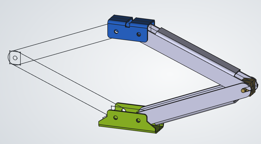 Škarjasta dvigovalka v načrtovalni fazi.