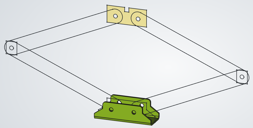 Prenos osnovne skice na model posameznih sestavnih delov.
