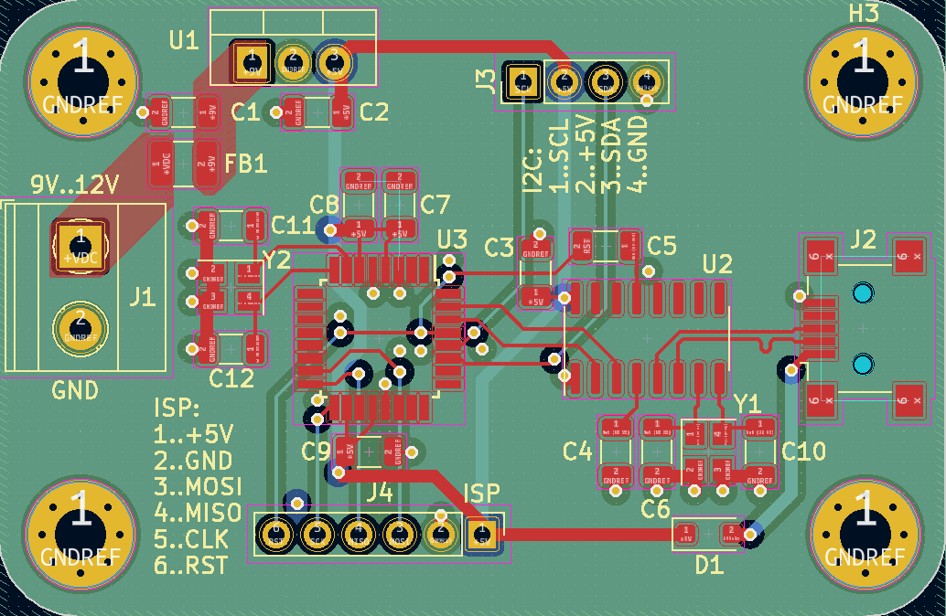 Primer načrtovanja tiskanega vezja v KiCad-u.