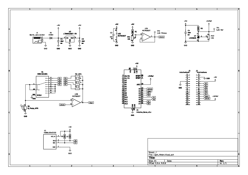 Primer shematske risbe elektronskega vezja.